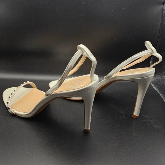 Vince Camuto Cream Studded High-Heel Sandals – Size 8.5 - Picture 6 of 7
